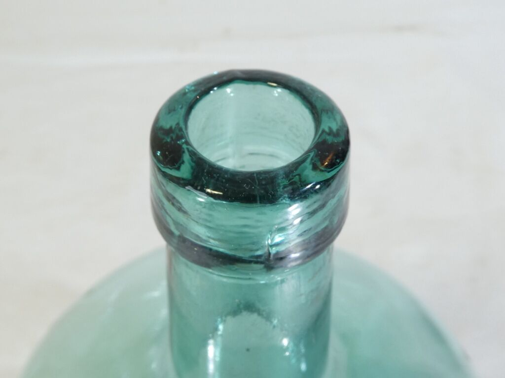 Bonbonne dame jeanne en verre soufflé bullé 2 litres nº1