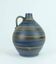 1950s vase jug with stripe pattern in blue brown black model 252/30