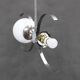 1940s Bauhaus Chandelier, Czechoslovakia