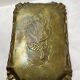 Brass tray with rose pattern