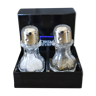 Duo salt shaker & crystal pepper maker of Sèvres Mle Choiseul