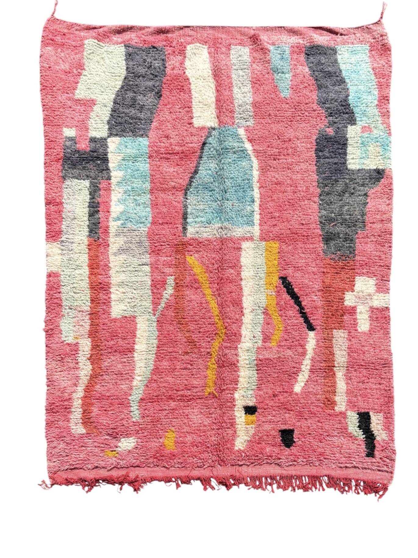 Vintage Boujad wool rug – 160 x 260 cm – Handmade in Morocco