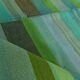 7x9 Shades Of Green Vintage Kilim Rug, 213x281Cm