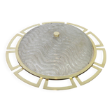 Grand Sputnik ceiling light in brass, Stilnovo style, 1970s.