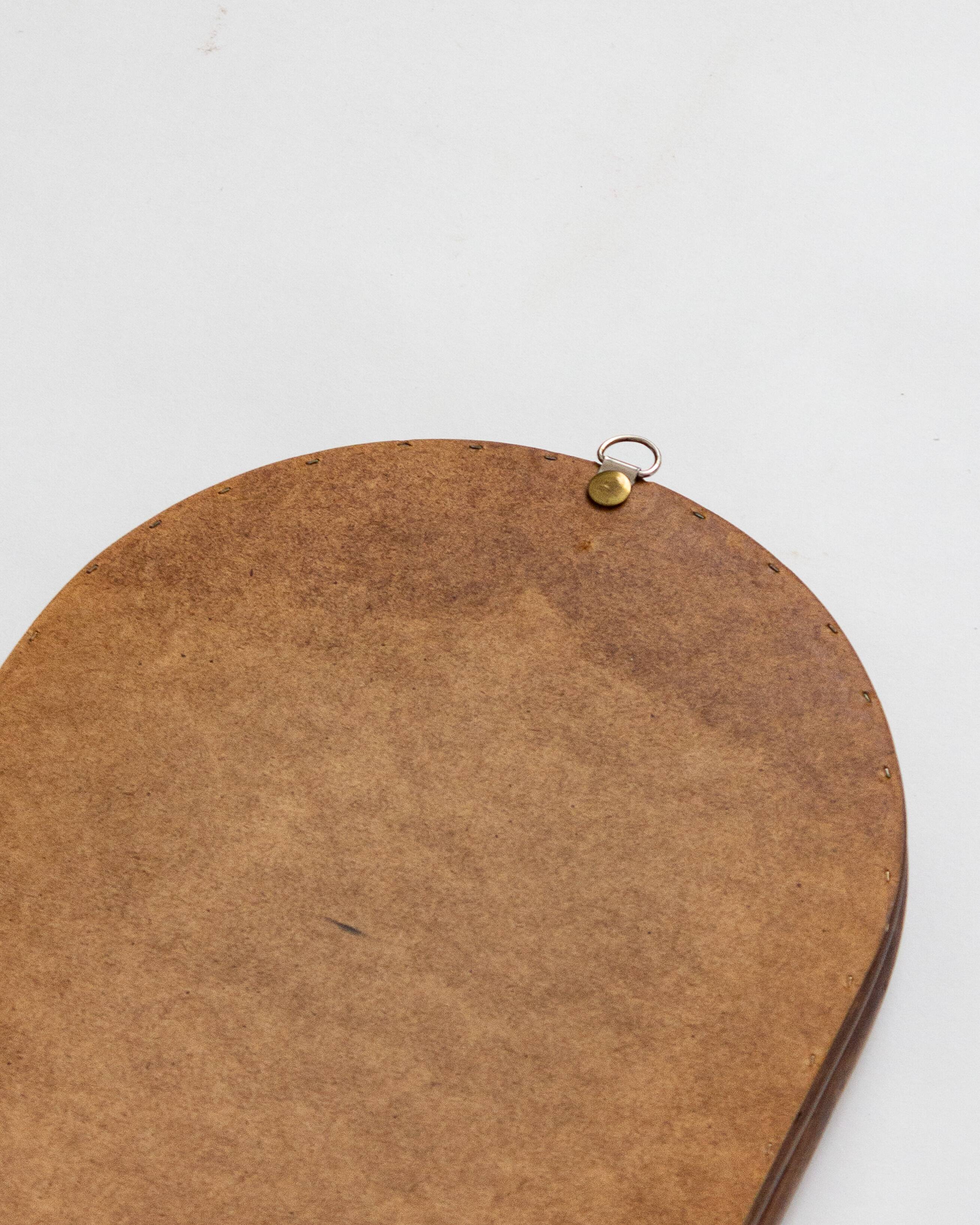 Miroir arche en bambou courbé, années 70