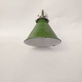 Swan neck enamelled sheet metal wall lights
