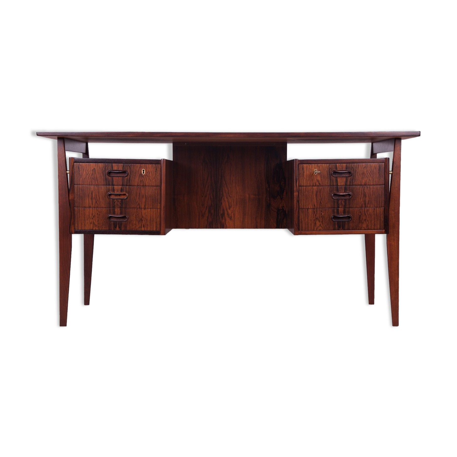 Rosewood Desk by Gunnar Nielsen Tibergaard for Tibergaard, 1960s