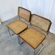 Set of 2 Vintage Cesca Cane Chair: 1970s Italian Mid-Century Modern Dining