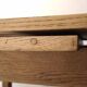 Extendable farmhouse table in solid oak, renovated.