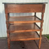 4-shelf marble top cabinet