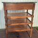 4-shelf marble top cabinet