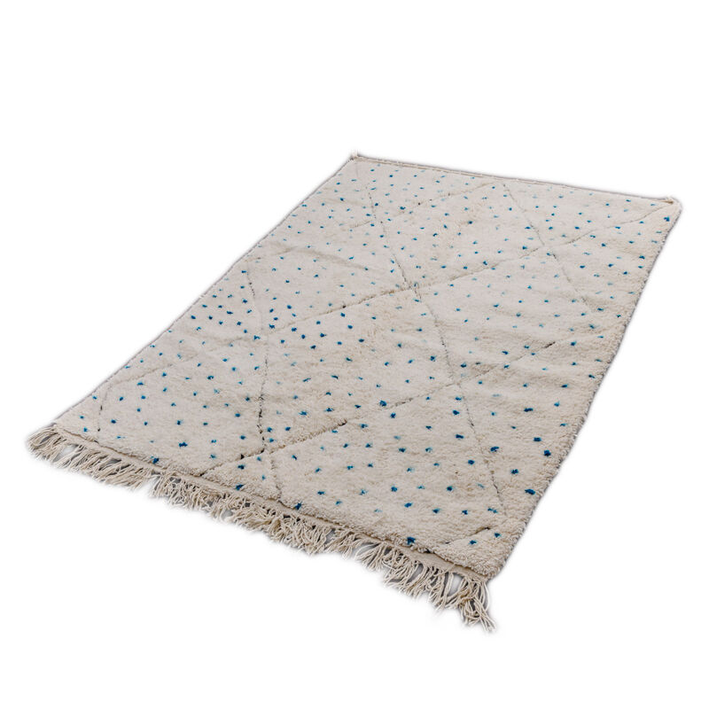 Berber carpet blue pea 165x230 cm
