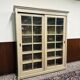 Country Classic oak Bookcase with sliding doors