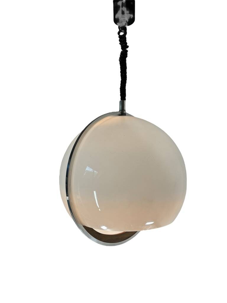 Suspension boule plexi 1970 space-age Allemagne