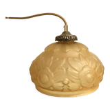 Moulded pressed glass suspension