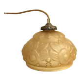 Moulded pressed glass suspension