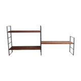Metal and wood wall shelves in the taste of String - 1960s