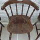 4 solid wood chairs in western style called "smockers chairs", in oak.
