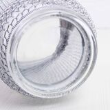 Vintage glass and metal ice bucket