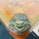 Game table Louis XV style, Napoleon III period (bronze fall and bronze belt, marqueteri