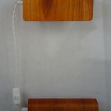 Pair of teak bedside sconces, model V321 from Nator