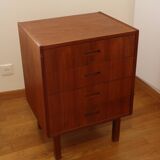 1960s Scandinavian teak chest of drawers