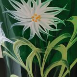 Monaco/Monte Carlo Glassworks vase. Emerald green blown glass