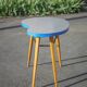 Table haricot formica et pieds compas, table bureau, table d'appoint, table vintage, 60's