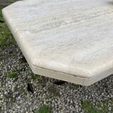 Travertine coffee table