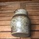 Old vintage brown stoneware pitcher le cep #a429