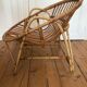 Armchair basket adult rattan year 50