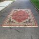 Large Persian burgundy rug in Khorassan wool 250x350cm
