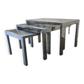 set of 3 vintage nesting tables / side tables
