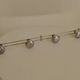 Vintage chrome wall coat rack from the 70s