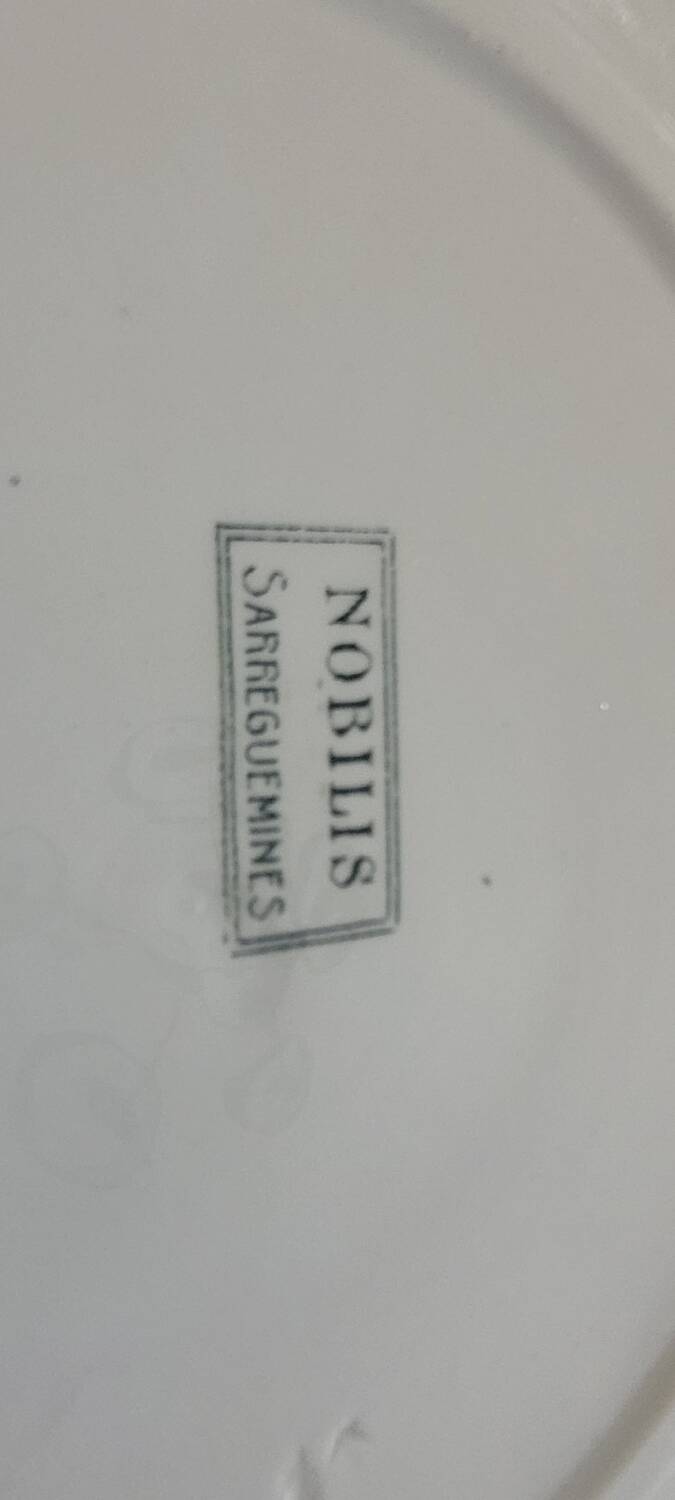 Sarreguemines iron earth serving dishes