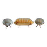 2  Egg Armchairs and sofa by Paged 50s