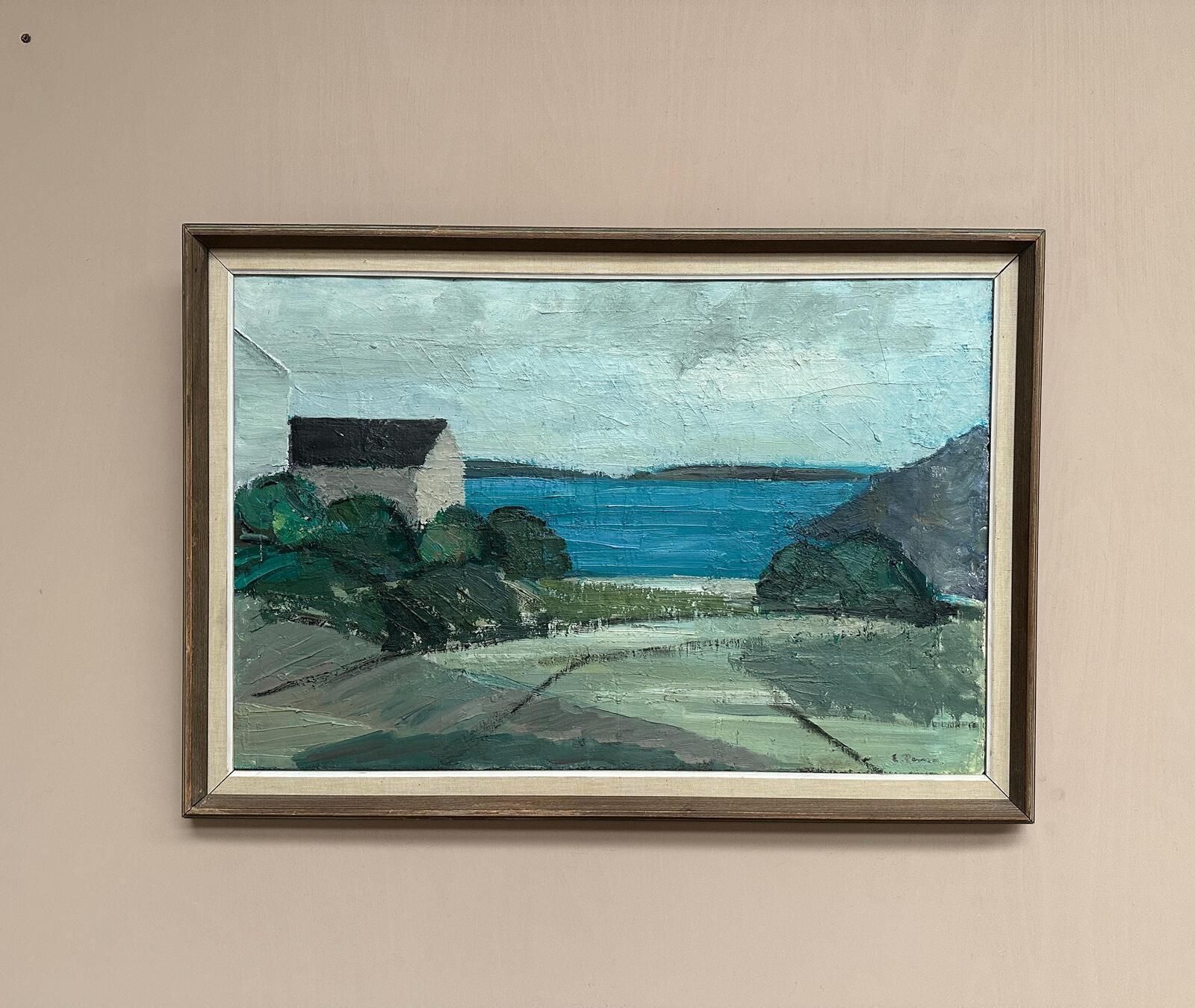 Swedish Oil on Panel – “Coastal Motif” by Einar Persson – Signed – Vintage