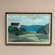 Swedish Oil on Panel – “Coastal Motif” by Einar Persson – Signed – Vintage