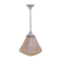 Art Deco hanging lamp with frosted glass shade