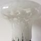 Lampe Art Déco globe champignon Clichy et pied bois