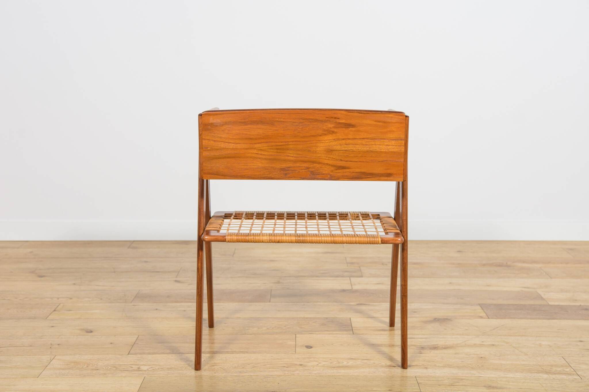 Mid-Century Teak and Rattan Nightstands by Søren Rasmussen, Denmark, 1960s,