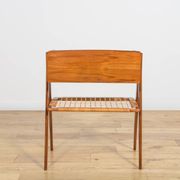 Mid-Century Teak and Rattan Nightstands by Søren Rasmussen, Denmark, 1960s,