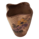 Ceramic vase with floral motif signed Vallauris