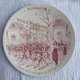 Set of 8 Sarreguemines “Madagascar” plates