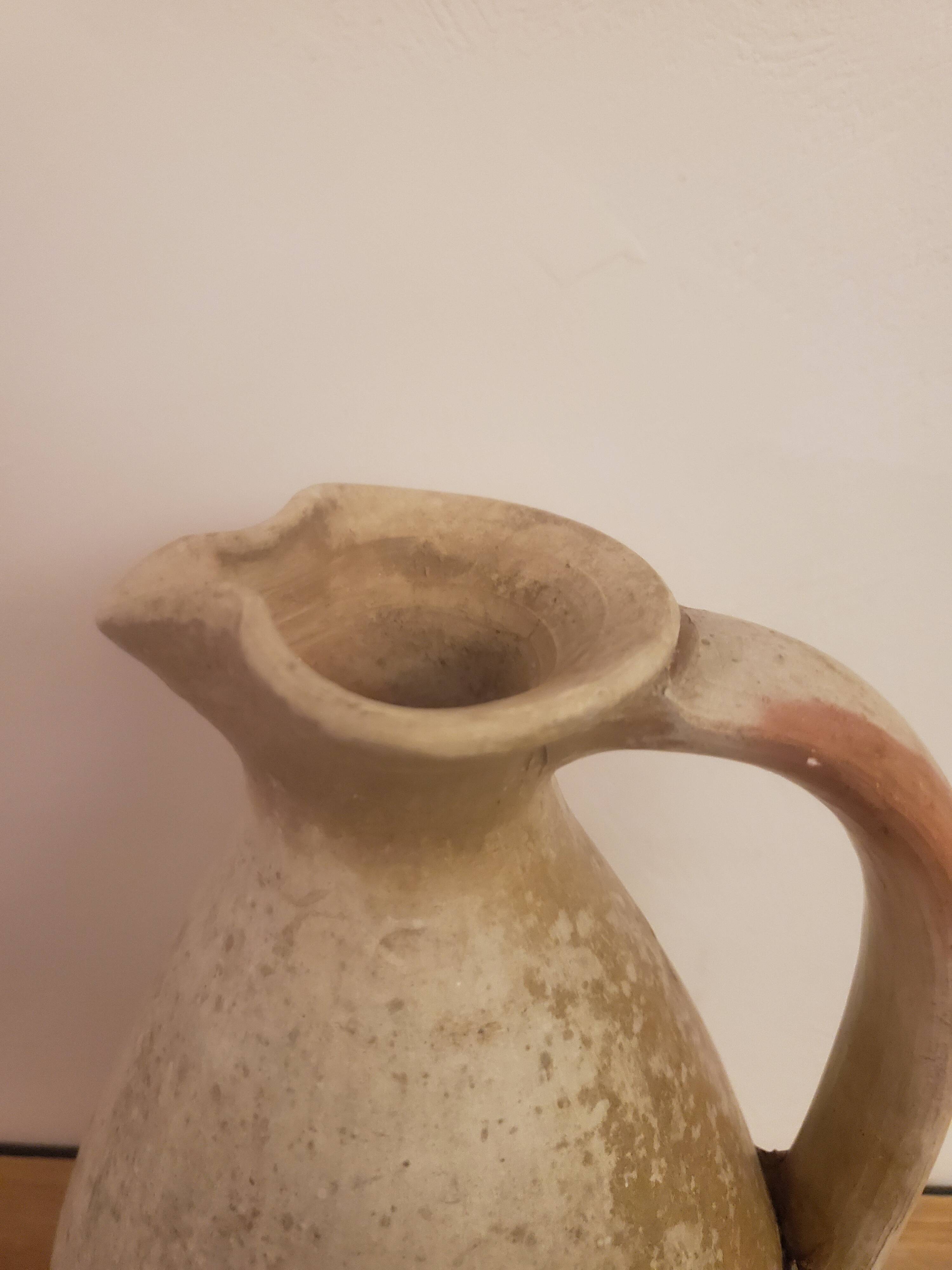 Artisanal sandstone pitcher