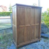 Old wardrobe vintage wooden wardrobe sliding doors