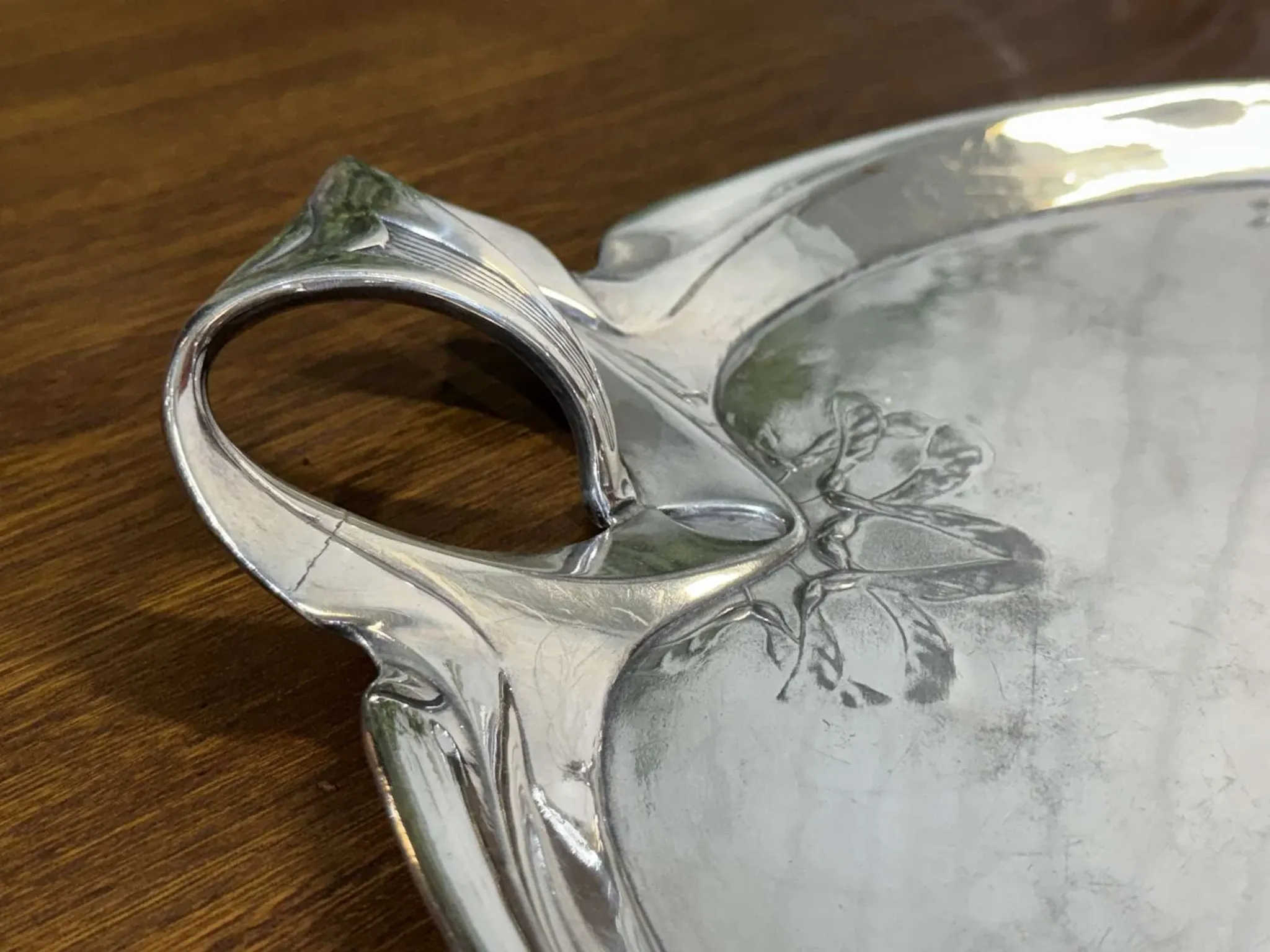 Art Nouveau silver-plated tea/coffee service, 4 pieces.