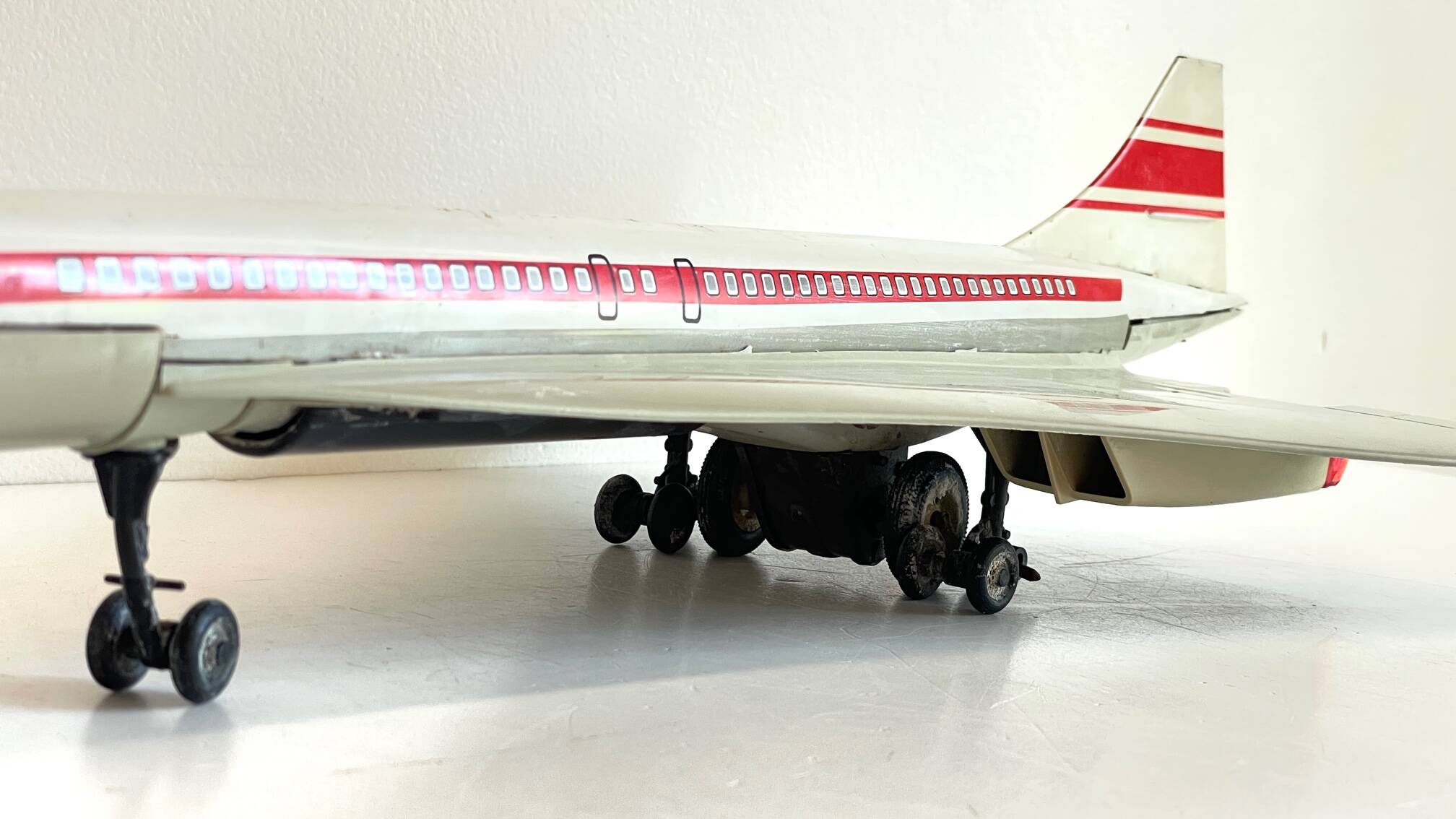 CONCORDE Plane Metal Toy JOUSTRA Vintage