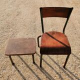 Chair & children's stool vintage year 50/60