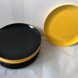 Set of 12 dinner plates old Salins Leeds